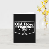 Old Row Vist Team Funny voor Mannen Vrouwen Kaart (Gele Bloem)