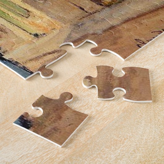 Old Rue de la Chaussée Monet Fine Art Legpuzzel (Zijkant)