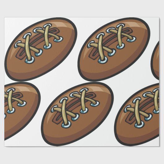 Old Rugby Ball Cadeaupapier (Vlak)