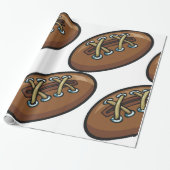 Old Rugby Ball Cadeaupapier (Uitgerold)