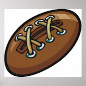 Old Rugby Ball Poster (Voorkant)