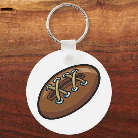 Old Rugby Ball Sleutelhanger (Voorkant)