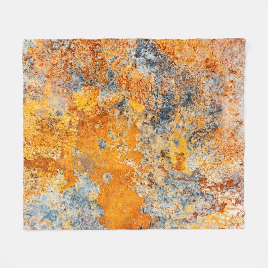 Old rust texture. Grunge rusted metal background. Fleece Deken (Voorkant (Horizontaal))