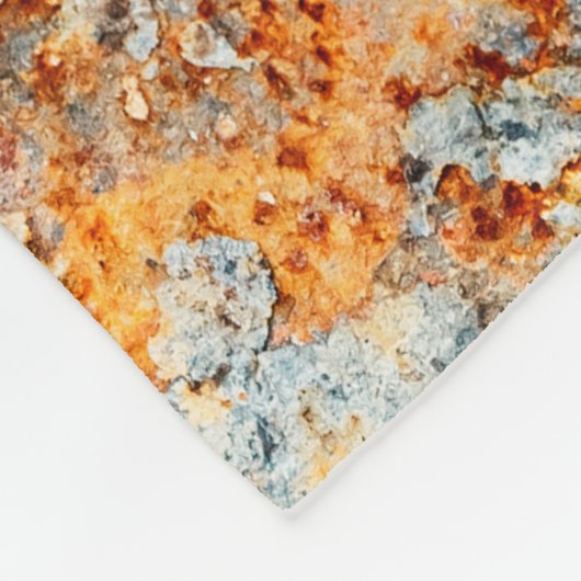 Old rust texture. Grunge rusted metal background. Fleece Deken (Hoek)