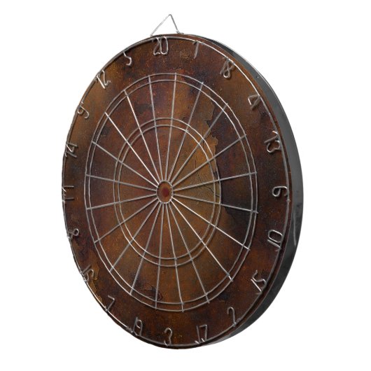 Old Rusted Kijk Dart Board Dartbord (Voorkant Rechts)