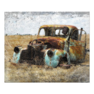Old Rusted  Truck Foto Afdruk
