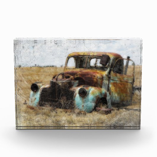 Old Rusted Truck Fotoblokken (Voorkant)