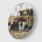 Old Rusted  Truck Grote Klok (Hoek)