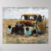 Old Rusted  Truck Poster (Voorkant)