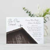 Old Rustic Barn Weathervane Kaart (Staand voorkant)