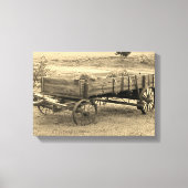 Old Rustic Boerderij Wagon Canvas Afdruk (Voorkant)