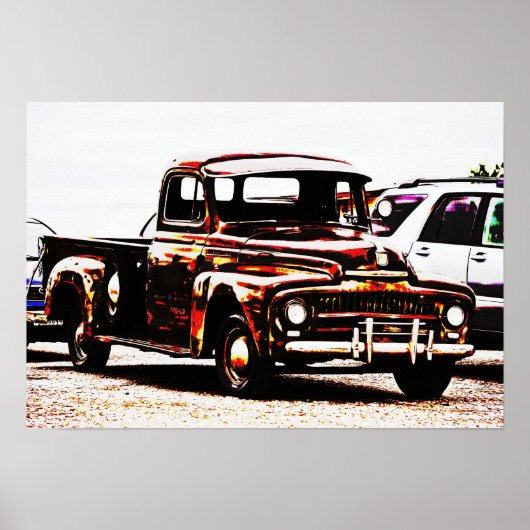 Old Rustic Truck Photographic Poster Art (Voorkant)