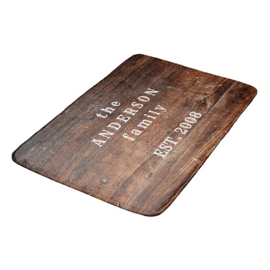 Old Rustic Wood Natuur Bath Mat (Gekanteld)