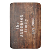 Old Rustic Wood Natuur Bath Mat (Voorkant Verticaal)