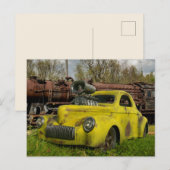  Old Rusty Hotrod 1941 Coupe Rat Rod   Briefkaart (Voorkant / Achterkant)