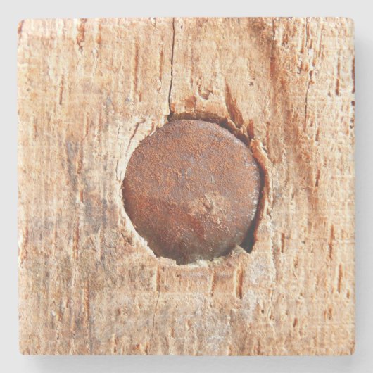 Old Rusty Nail Marble Stone Onderzetter (Voorkant)