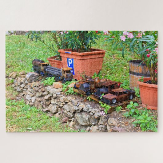 Old rusty toy trucks & cars, Austria Jigsaw Puzzle Legpuzzel (Horizontaal)