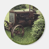 Old Rusty Tractor Magneet (Voorkant)