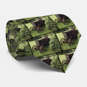 Old Rusty Tractor Stropdas (Opgerold)