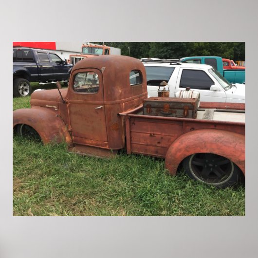 Old Rusty Truck Poster (Voorkant)