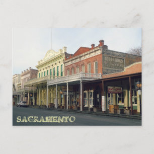 Old Sacramento District Travel Photo Briefkaart