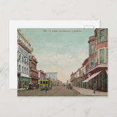 Old Sacramento J. Street Briefkaart (Voorkant / Achterkant)