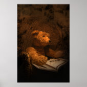 Old Sad Beer Teddy Bear Poster (Voorkant)