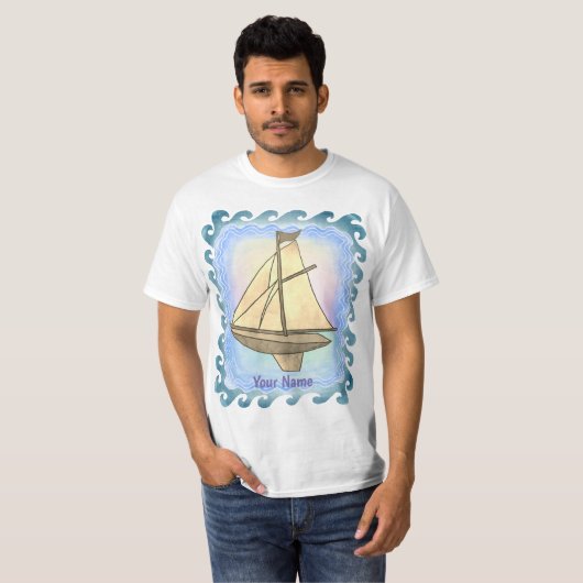 Old Sailboot t-shirt (Voorkant volledig)