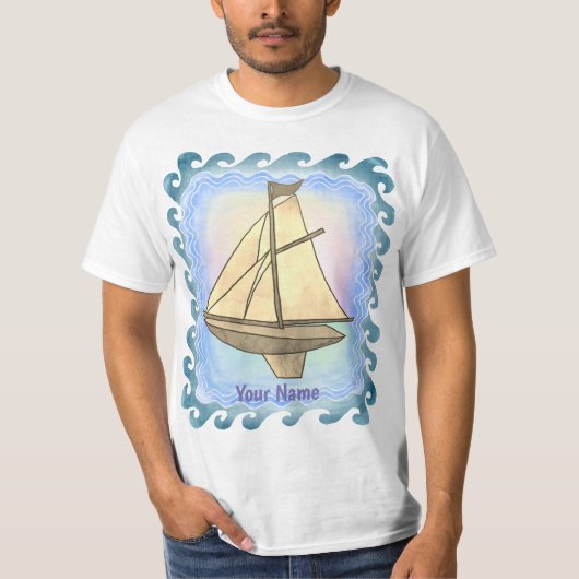 Old Sailboot t-shirt (Voorkant)