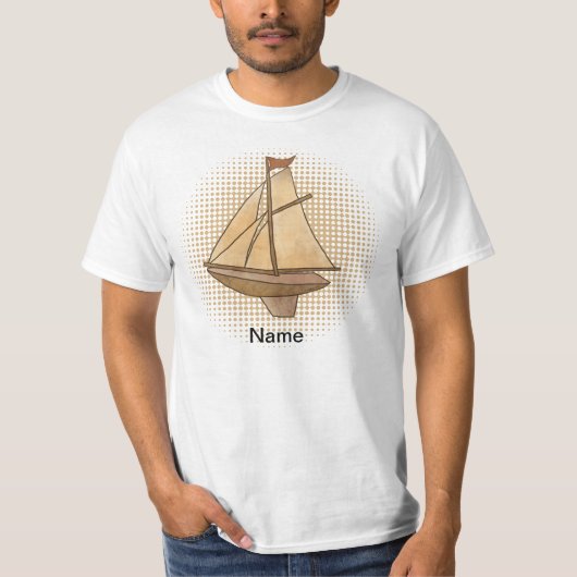 Old Sailboot T-shirt (Voorkant)