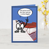 Old Sailors Dinghy Funny Custom Wenskaart Kaart (Gele Bloem)