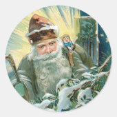 Old Saint Nicholas Ronde Sticker (Voorkant)