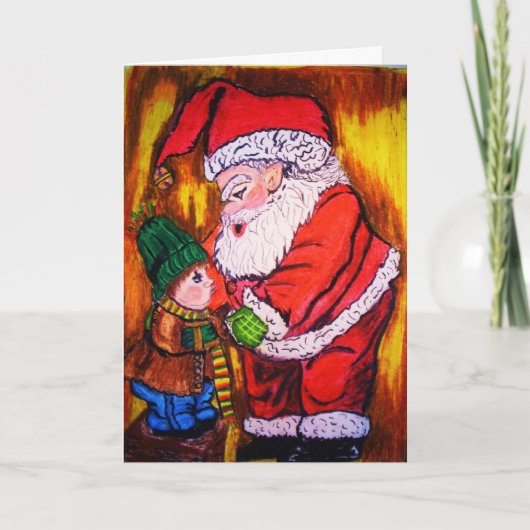 OLD SAINT NICK kerstkaart Feestdagen Kaart (Voorkant)
