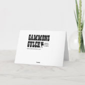 Old Saloon Gammons Gulch Arizona Wenskaart Kaart (Achterkant)