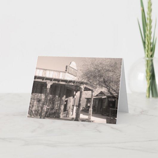 Old Saloon Gammons Gulch Arizona Wenskaart Kaart (Voorkant)