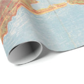 Old San Diego CA Map (1915)  Cadeaupapier (Rol Hoek)