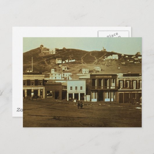 Old San Francisco Photo Gold Rush Briefkaart (Voorkant / Achterkant)