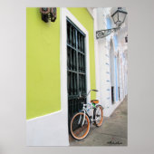 Old San Juan Bike Poster (Voorkant)