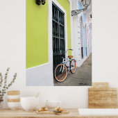 Old San Juan Bike Poster (Keuken)