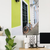 Old San Juan Bike Poster (Thuiskantoor)