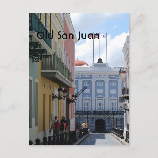 Old San Juan Briefkaart (Voorkant)