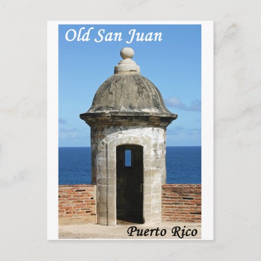 Old San Juan Briefkaart (Voorkant)
