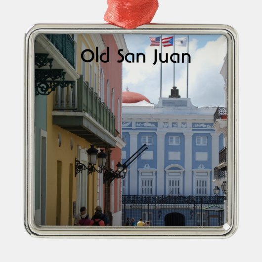 Old San Juan Metalen Ornament (Voorkant)