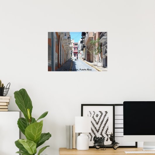 Old San Juan Poster (Thuiskantoor)
