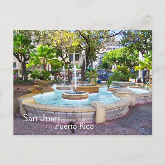 Old San Juan Puerto Rico Briefkaart (Voorkant)