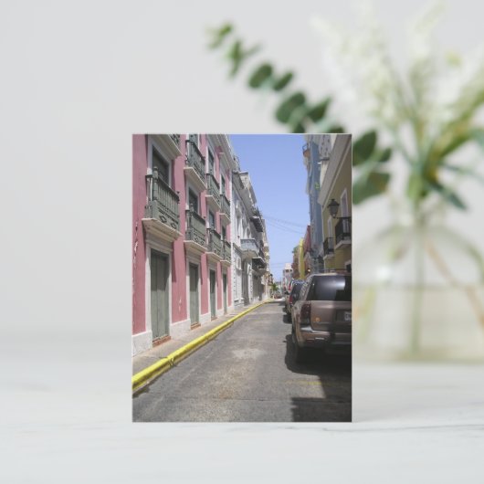 Old San Juan, Puerto Rico Briefkaart (Staand voorkant)