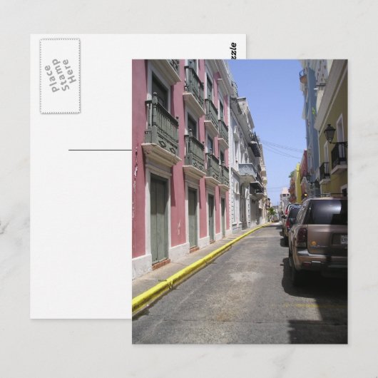 Old San Juan, Puerto Rico Briefkaart (Voorkant / Achterkant)