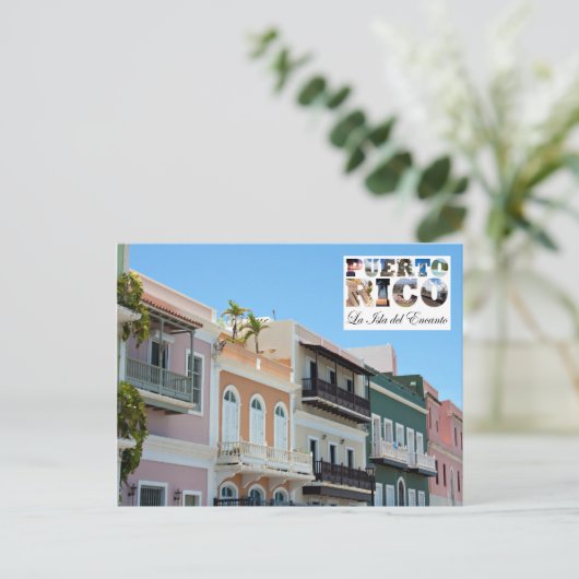 Old San Juan Puerto Rico Briefkaart (Staand voorkant)
