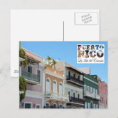 Old San Juan Puerto Rico Briefkaart (Voorkant / Achterkant)