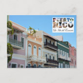 Old San Juan Puerto Rico Briefkaart (Voorkant)